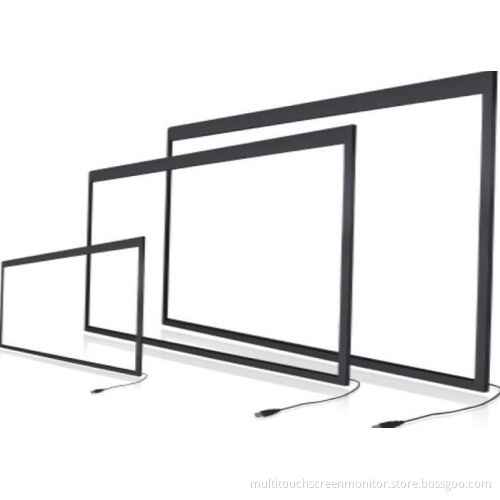 42inch Infrared Touch Frames Multi Touch Screen Frame With Glass Ht-ir-ts42 For 42’’ Kiosk
